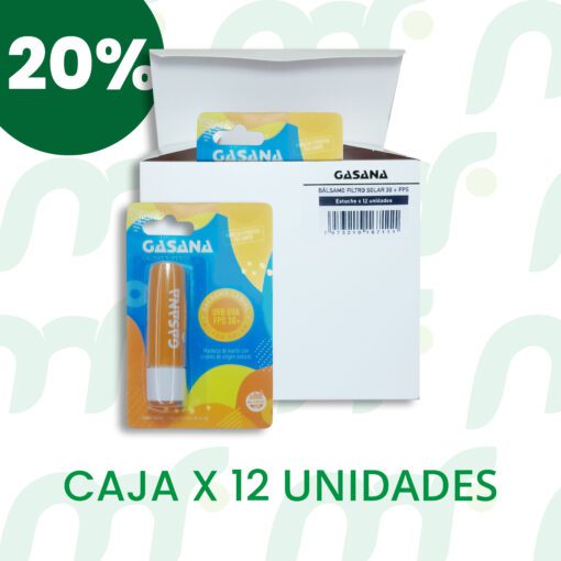Bálsamo labial *FPS 30 [CAJA x12 UNIDADES]