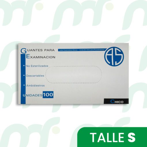 Guantes de látex para examinación *Talle S