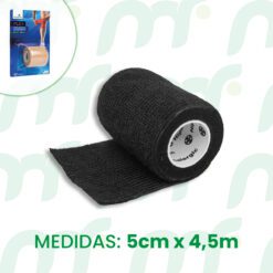 FLEX | Cinta elástica negra blister *5cm x 4,5m