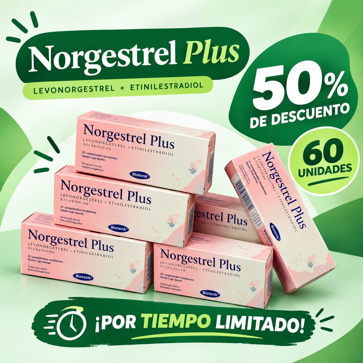 Norgestrel Plus Promo [x60 uds]