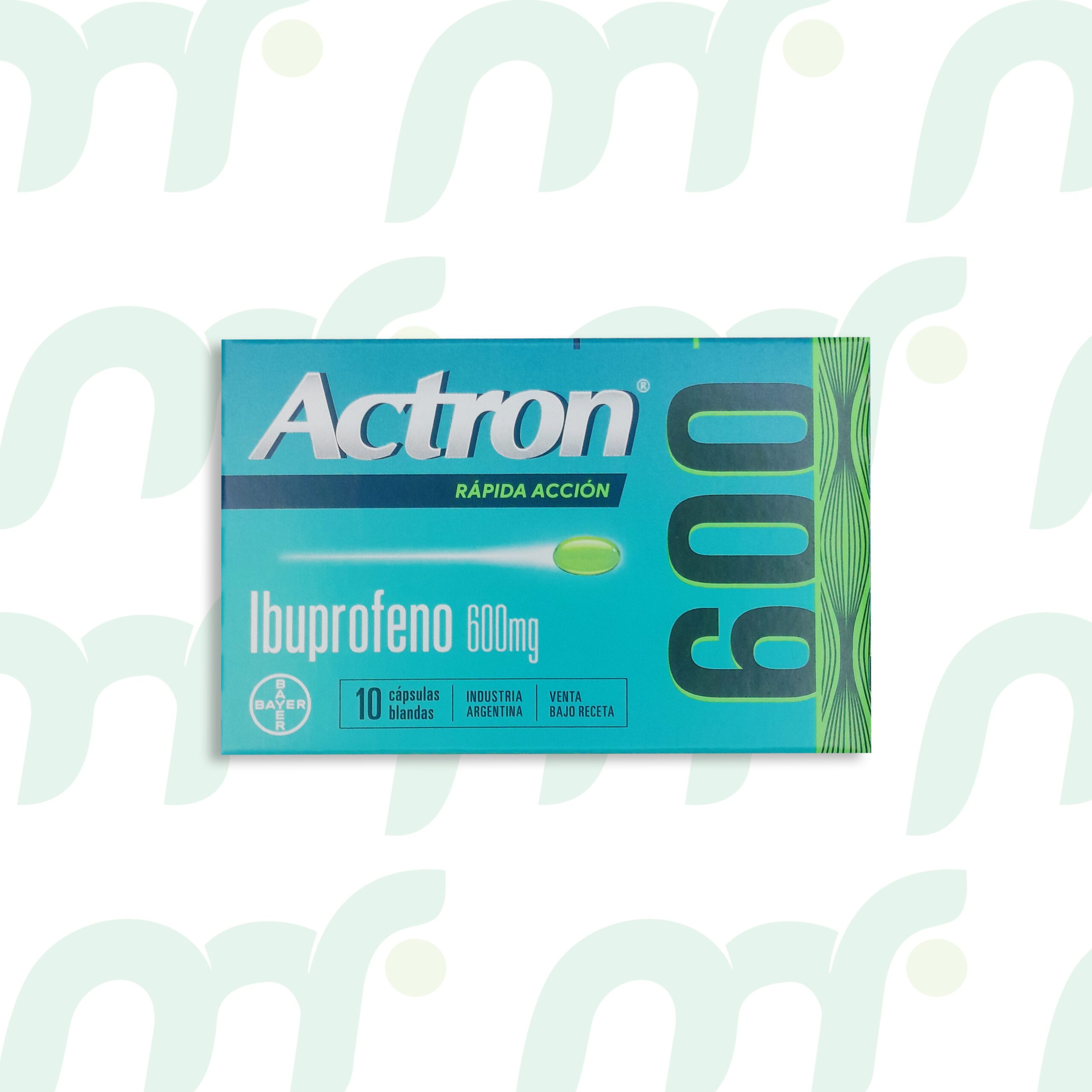 R. A. Actron 600 *10 cápsulas blandas