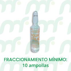 Agua destilada *10 ml