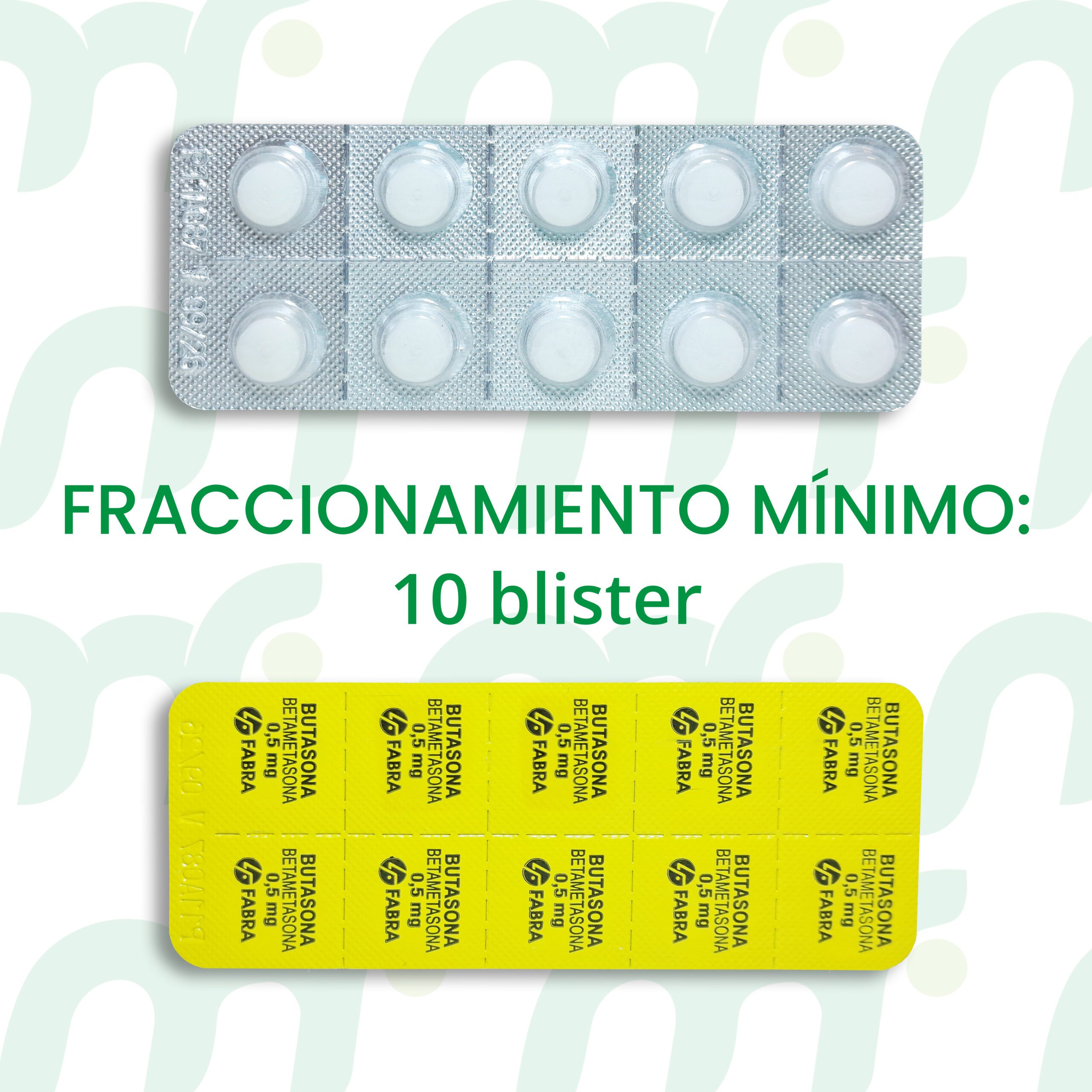 Betametasona *0,5 mg / 10 comprimidos (Fraccionamiento)