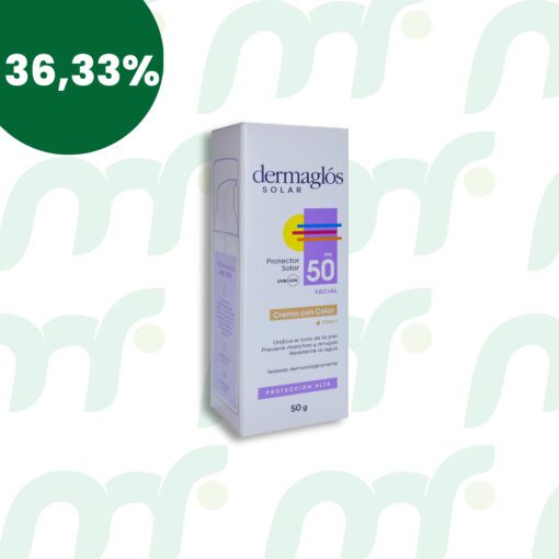 Dermaglós solar facial FPS 50 -Tono 1- *50 g