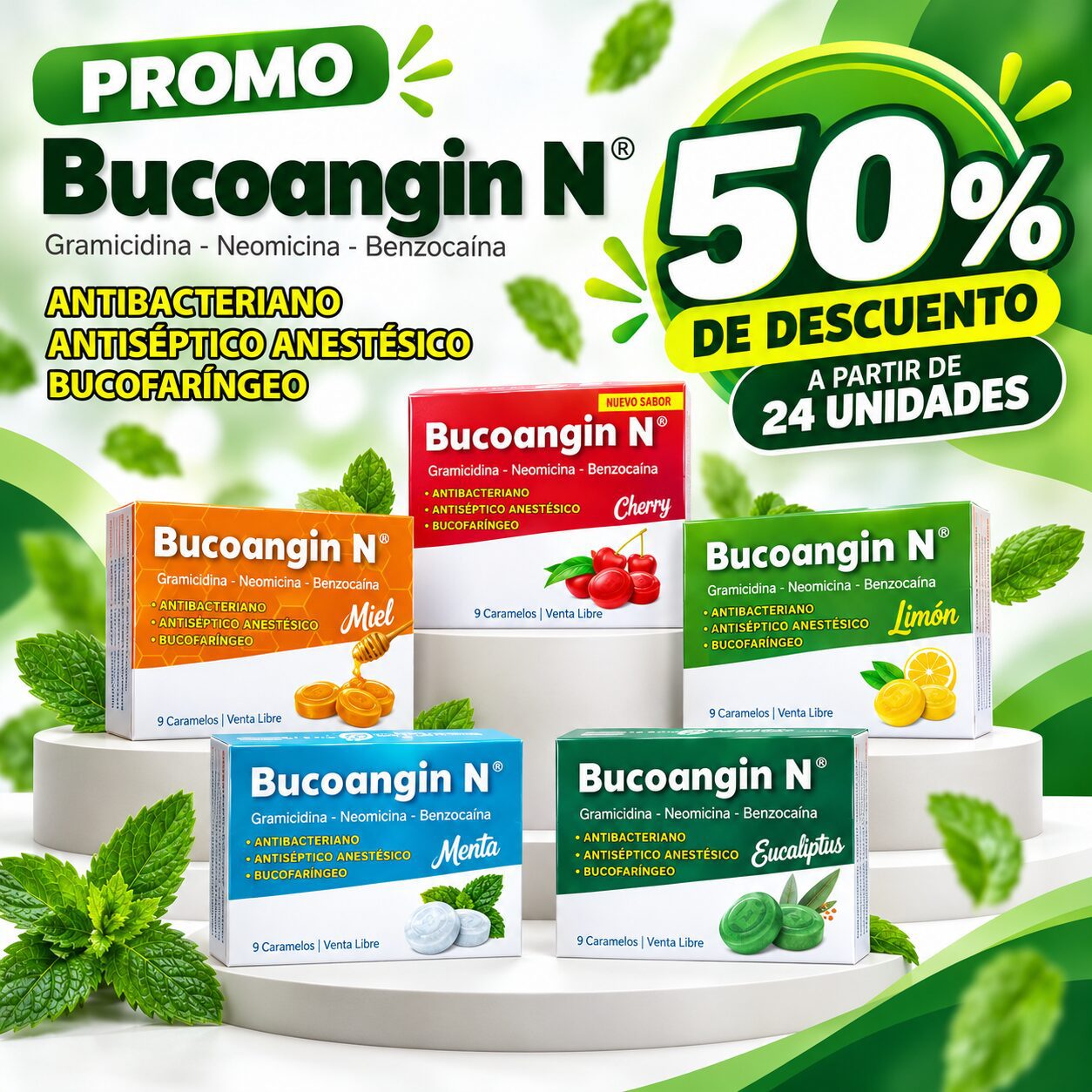 Bucoangin -Combo personalizado- (mínimo 36 uds)