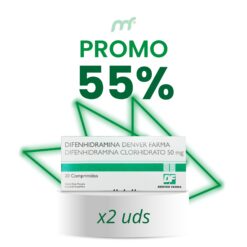 Difenhidramina Denver Farma 50 mg *20 comprimidos [x2 UNIDADES]