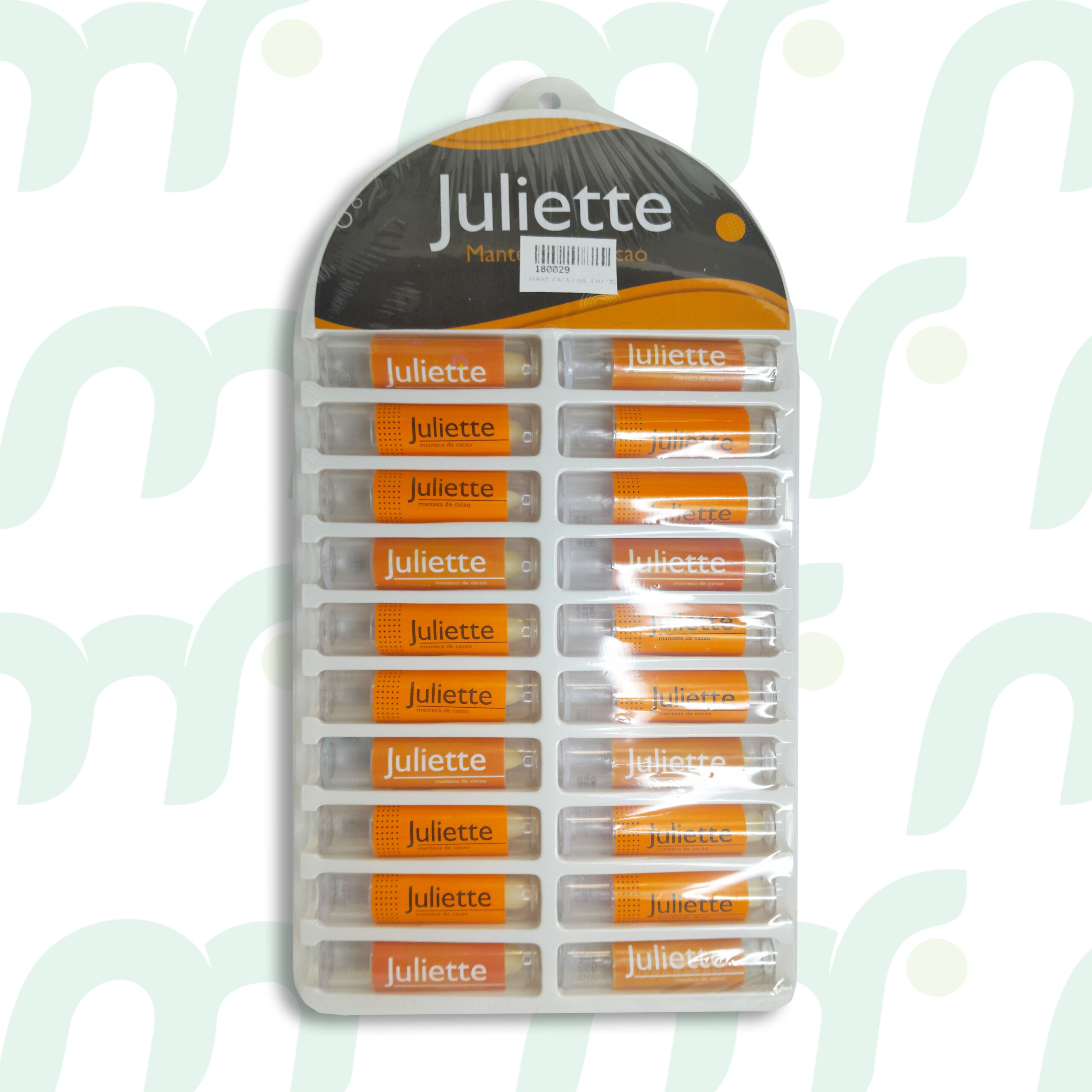 Exhibidor Juliette -manteca de cacao- *20 unidades
