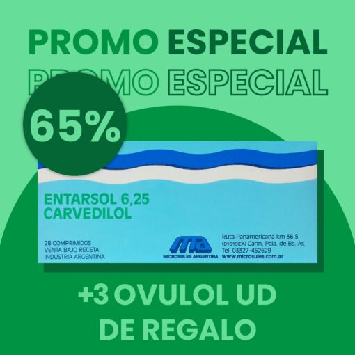 Entarsol 6,25 *28 comprimidos [x3 UNIDADES]