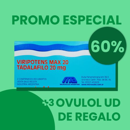 Viripotens max *20 mg / 2 comprimidos [x3 UNIDADES]