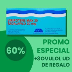 Viripotens max *20 mg / 4 comprimidos [x3 UNIDADES]
