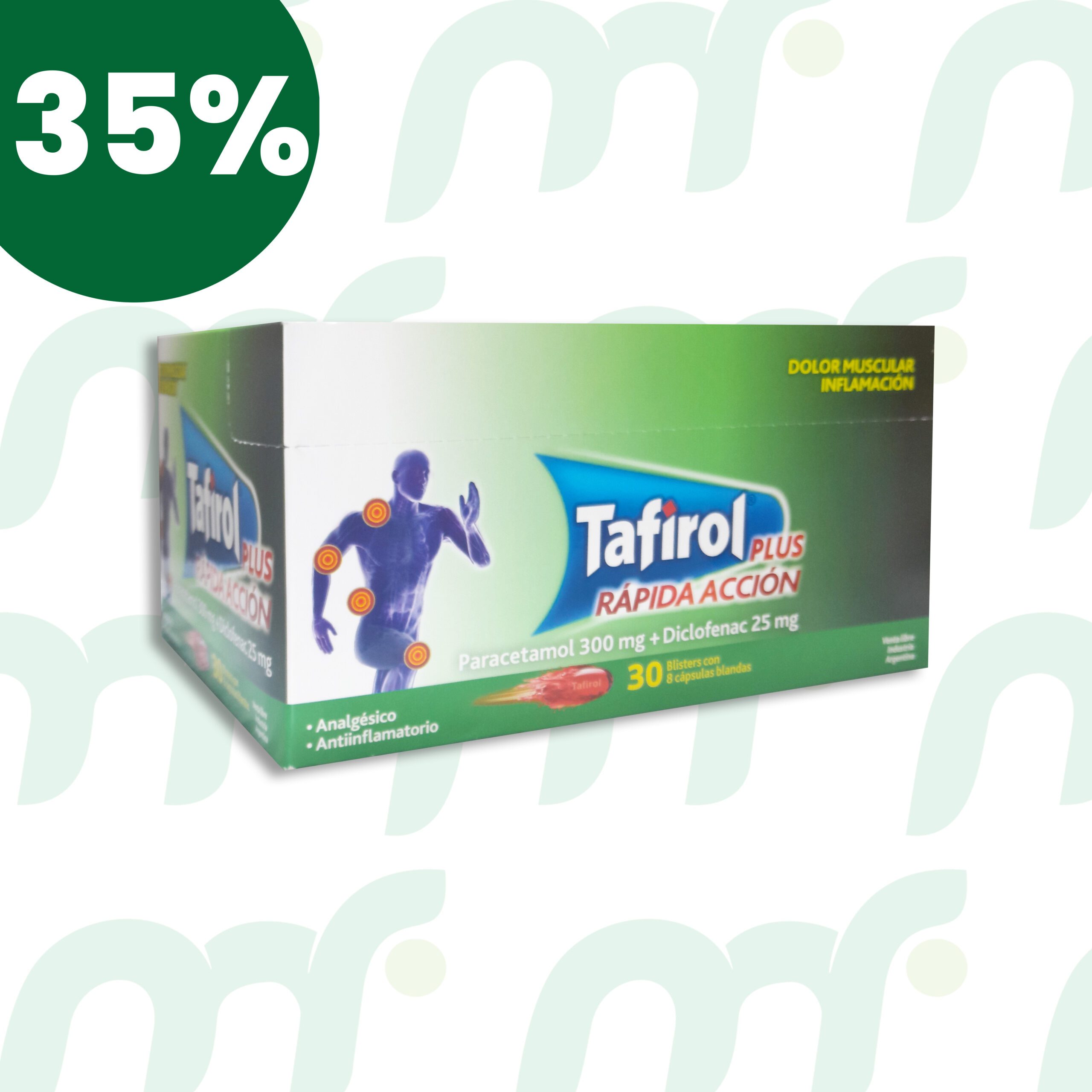Tafirol Plus (rápida acción) *8 cápsulas blandas -Exhibidor-