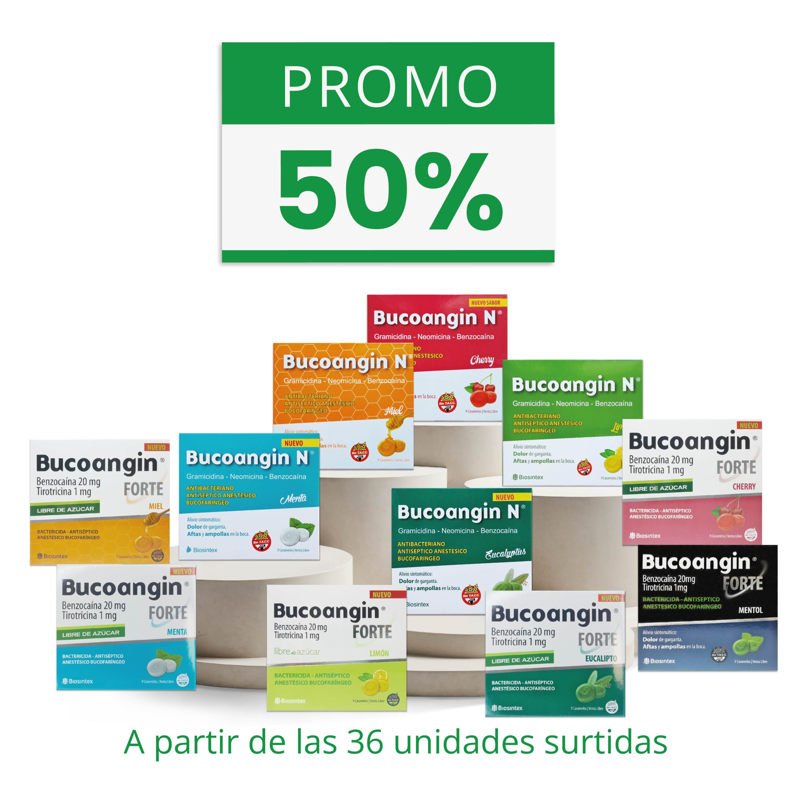 Bucoangin -Combo personalizado- (mínimo 36 uds)